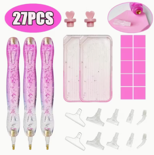 Diamond Painting Stift-Set mit Tablett